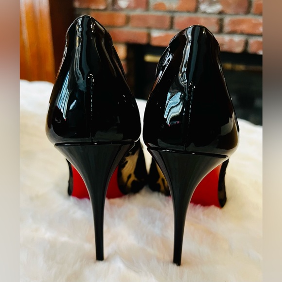 Authentic Black lace Christian Louboutins red bottom heels. Brand New. Size 39.5 - Picture 6 of 13